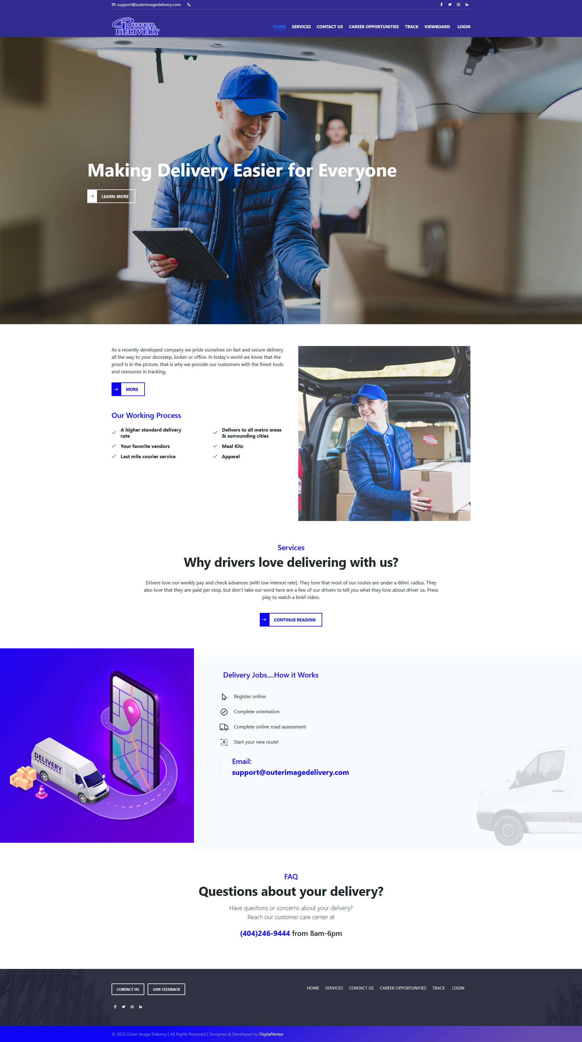 Legacy Homepage Screenshot